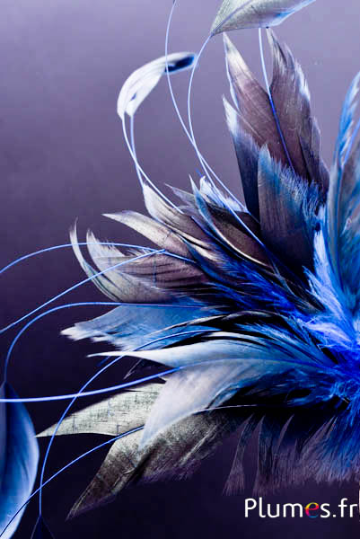 Haan zweep Body Split - 23-28 cm - zwart-blauw